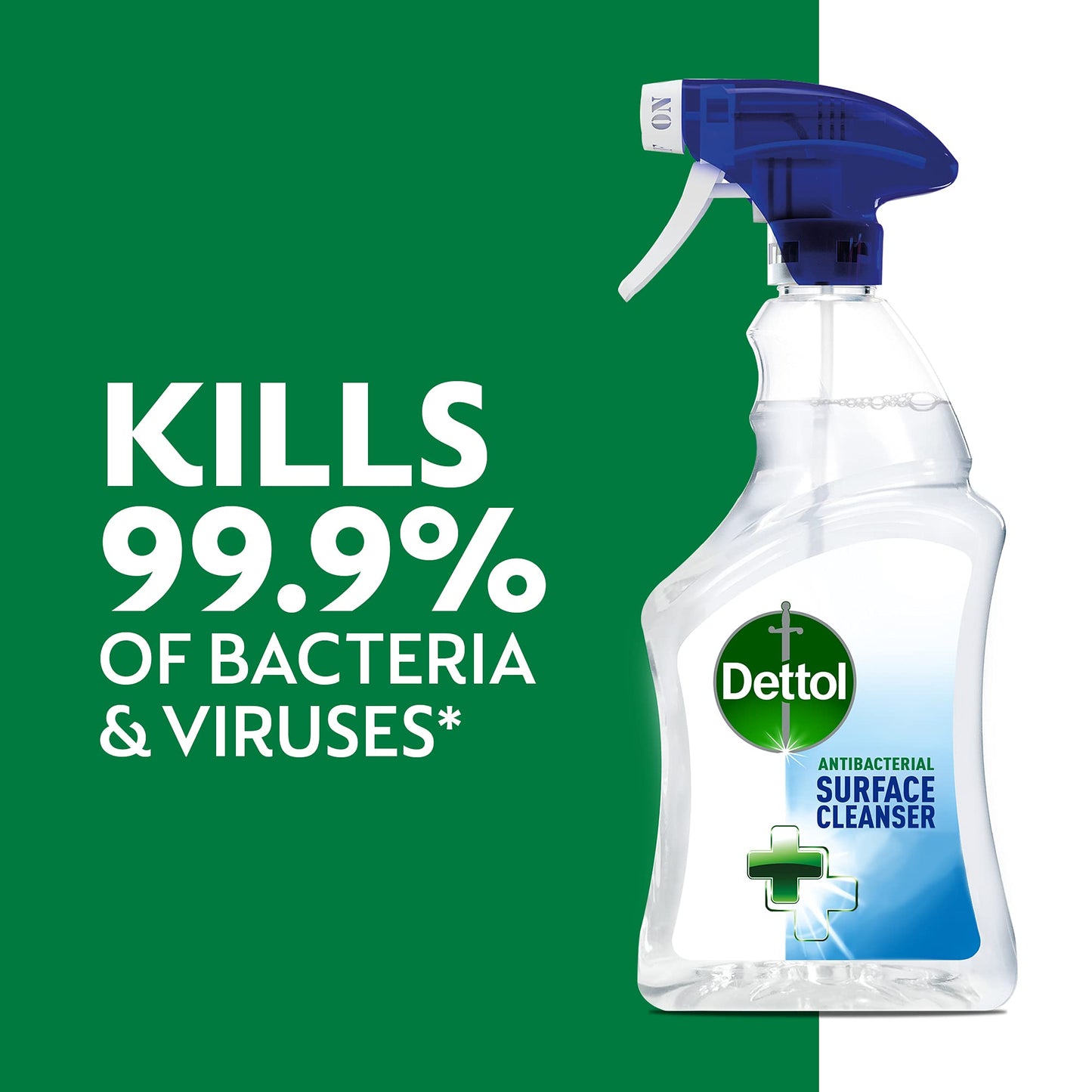 Dettol Antibacterial Disinfectant Surface Cleaner, Original Fragrance, Pack of 6, 6 x 750ml, Total of 4.5L