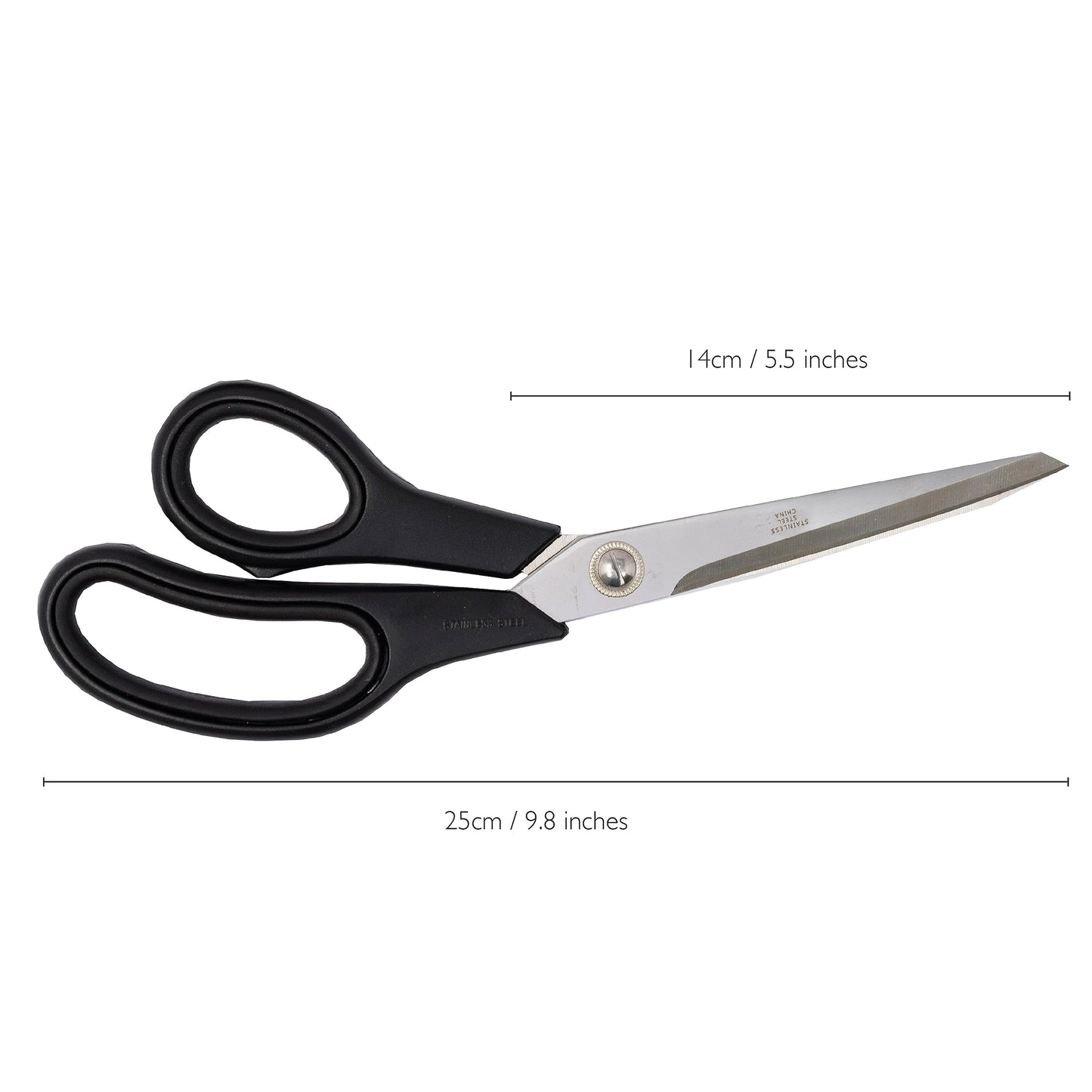 DRESSMAKING SCISSORS 9 INCH by Korbond – Soft Grip Professional Scissors, Household Scissors, Fabric Scissors, Paper Scissors. AMBIDEXTROUS – For Right & Left Handed , Black 9" Dressmaking 1 Pair