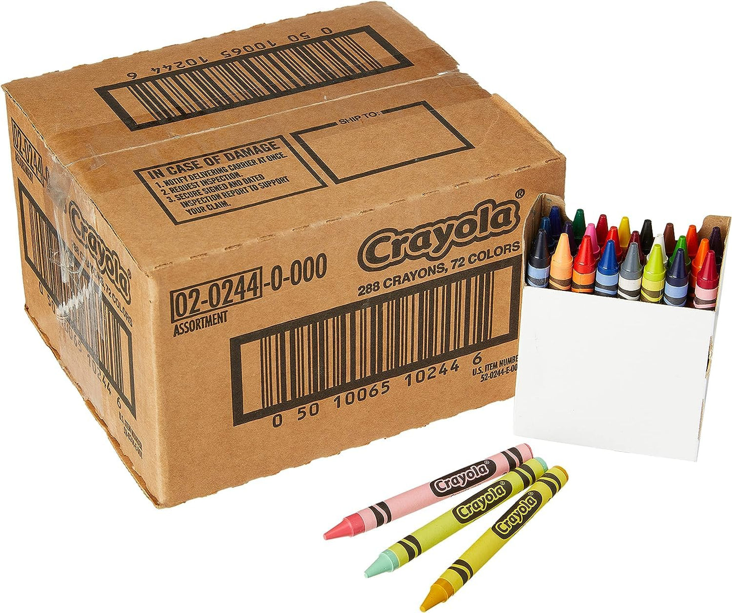 Crayola - 288 Crayons Classpack, 72 Colours, Regular Size, School Supplies