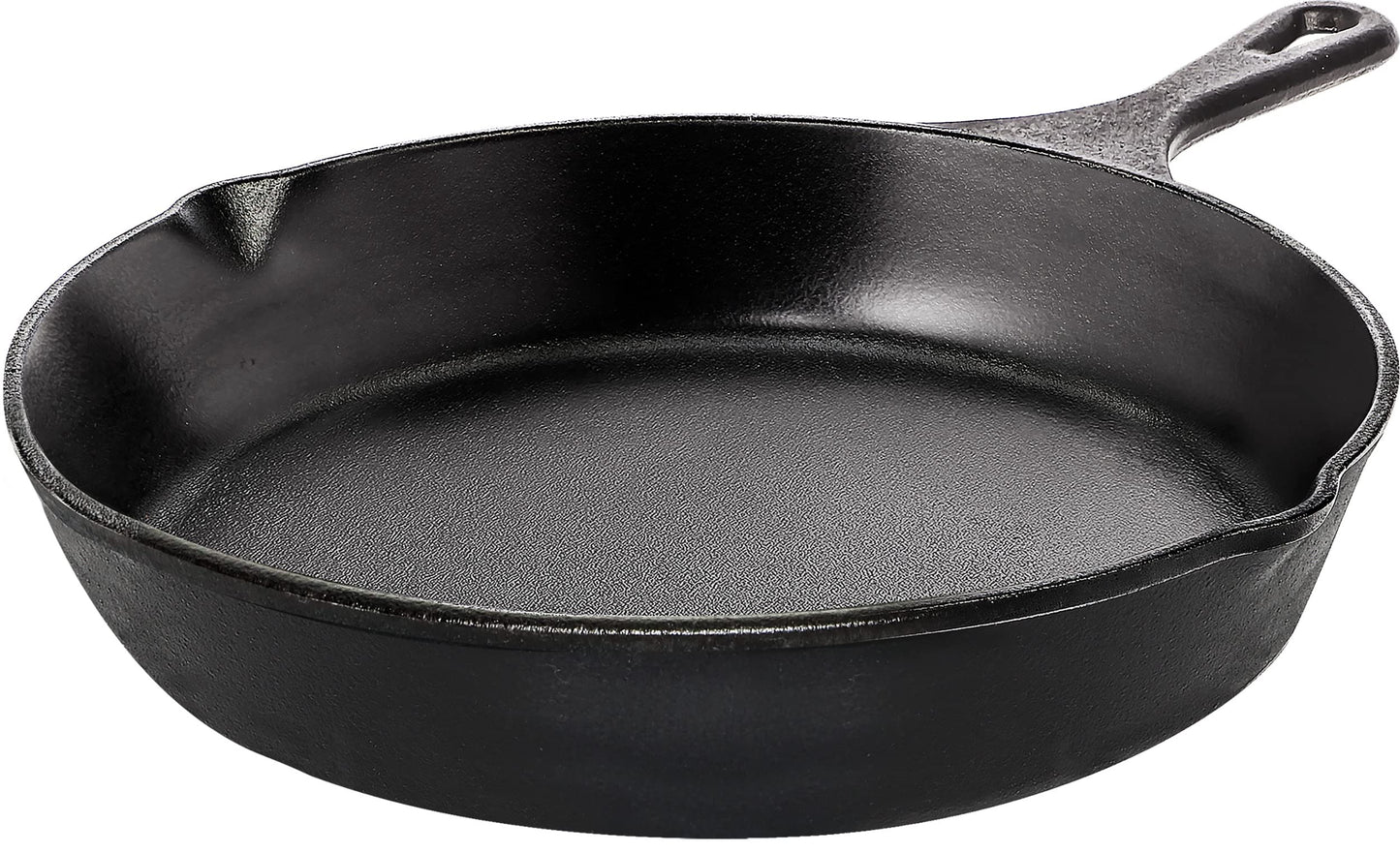 KICHLY Pre-Seasoned Cast Iron Skillet - Frying Pan - Safe Grill Cookware for Indoor & Outdoor Use - 8 Inch (20 cm) Cast Iron Pan 20 cm