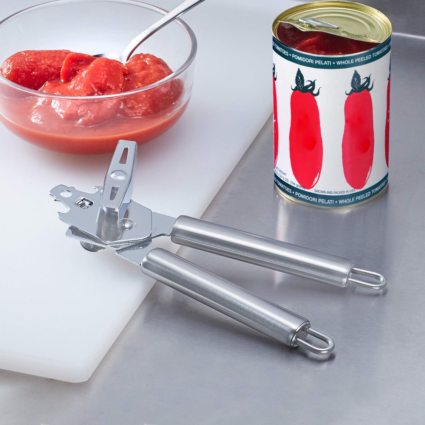 Amazon Basics Stainless Steel Can Opener (Previously AmazonCommercial brand)