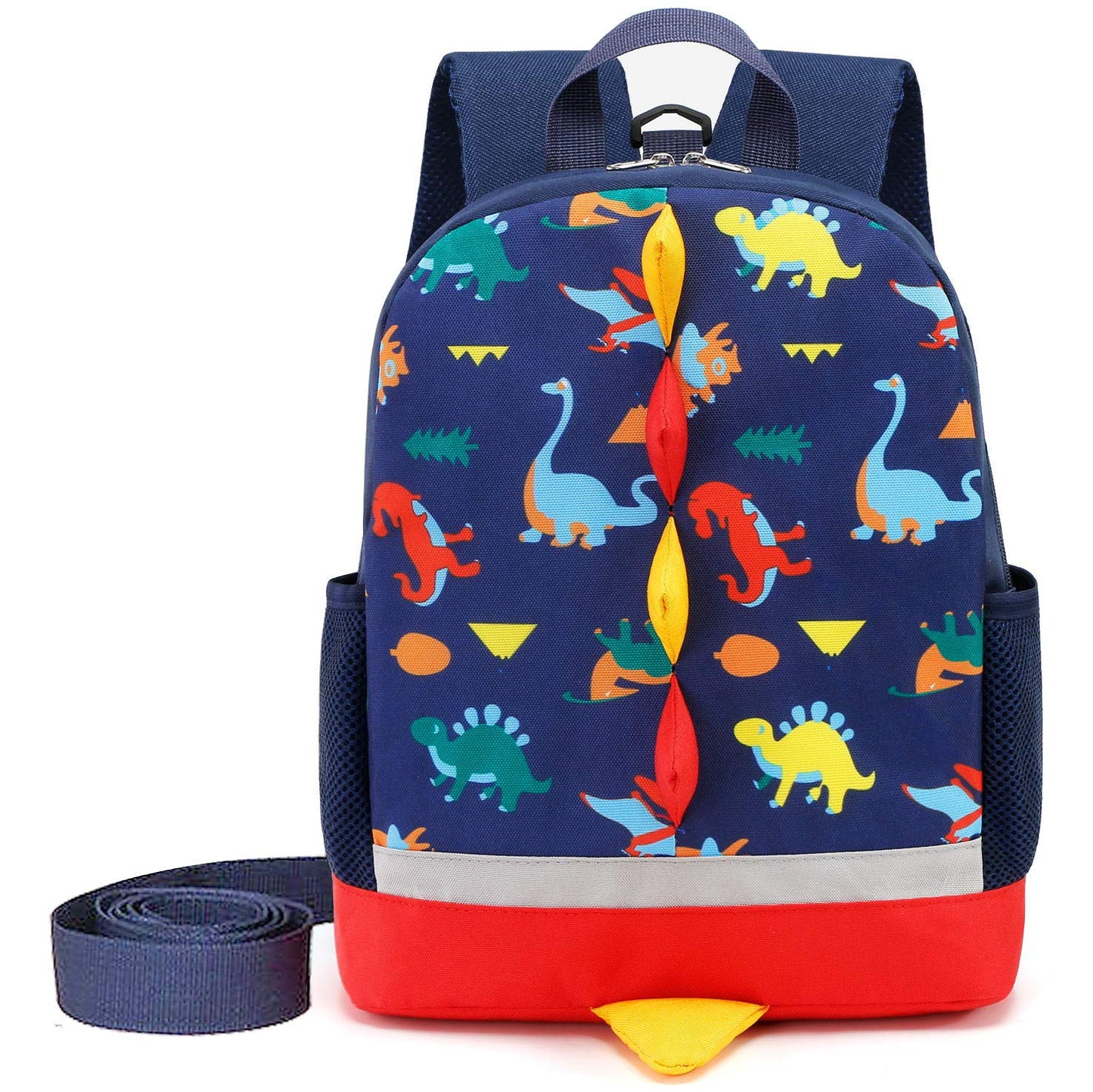 Cosyres Kids Dinosaur Backpack Boys Toddler School Bag Backpack Rucksack (Navy(Size:L)) Navy 2-5 Years Old(size:l)