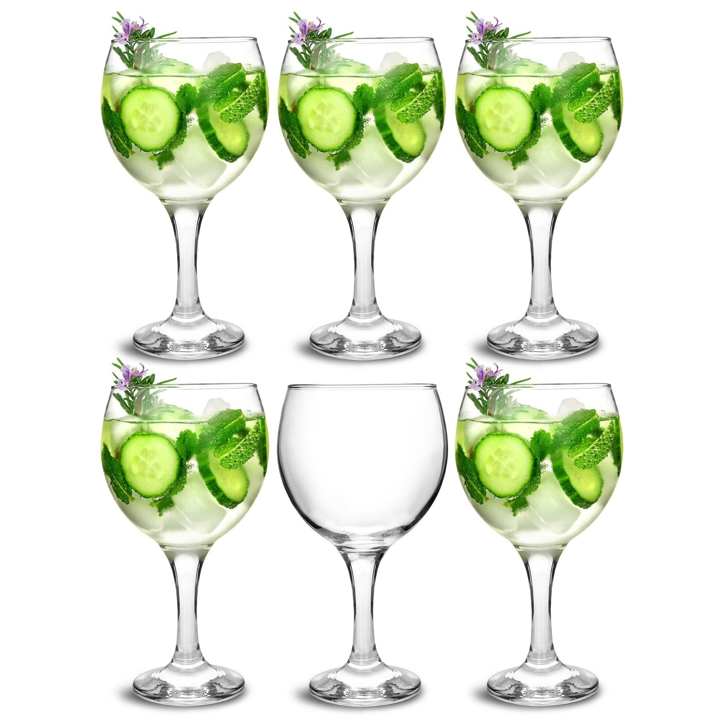 bar@drinkstuff Essence Gin Balloon Glasses 22.7oz / 645ml - Pack of 6 - Copa de Ballon Gin & Tonic Cocktail Glasses