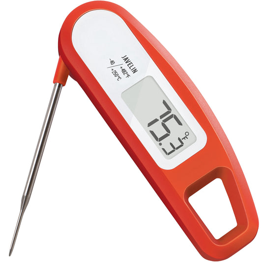 Lavatools PT12 Javelin Digital Instant Read Meat Thermometer for Kitchen, Food Cooking, Grill, BBQ, Smoker, Candy, Home Brewing, Coffee, and Oil Deep Frying (Chipotle) Chipotle