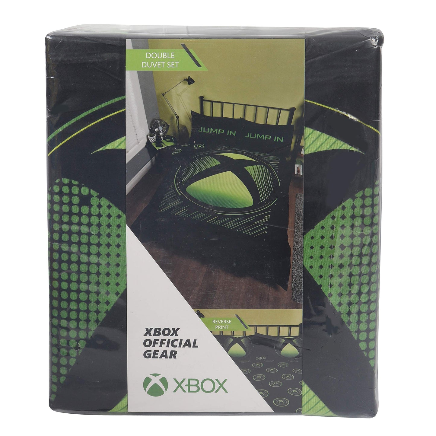 Coco Moon Xbox Green Black Blue Gaming Single Double or King Bed Duvet Bedding Set Genuine Microsoft Gamer Xbox Merchandise Gifts (Sphere, Double) Sphere