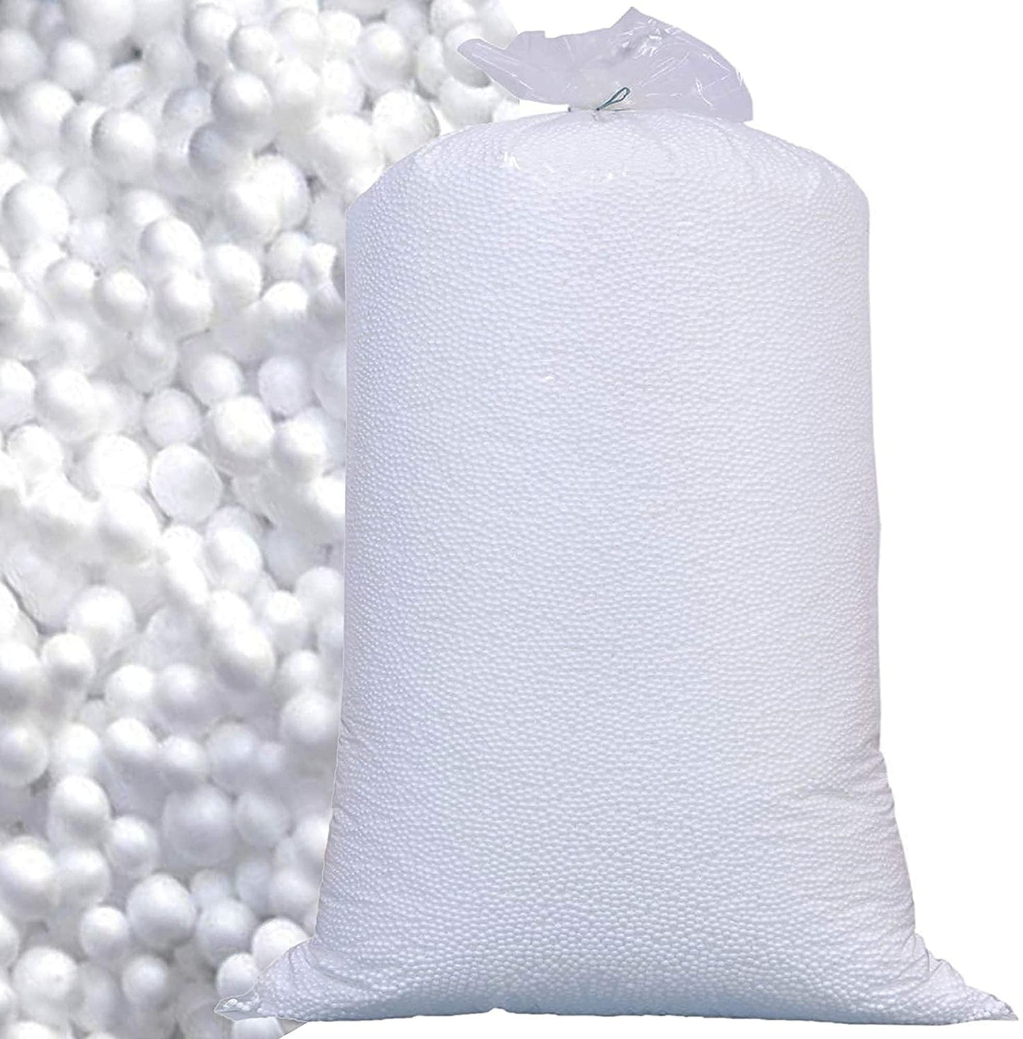 Bean Bag Filling Refill Booster Polystyrene Extra Beads Top Up Bag Beans Balls Various Sizes (3 Cubic Feet) 3 Cubic Feet