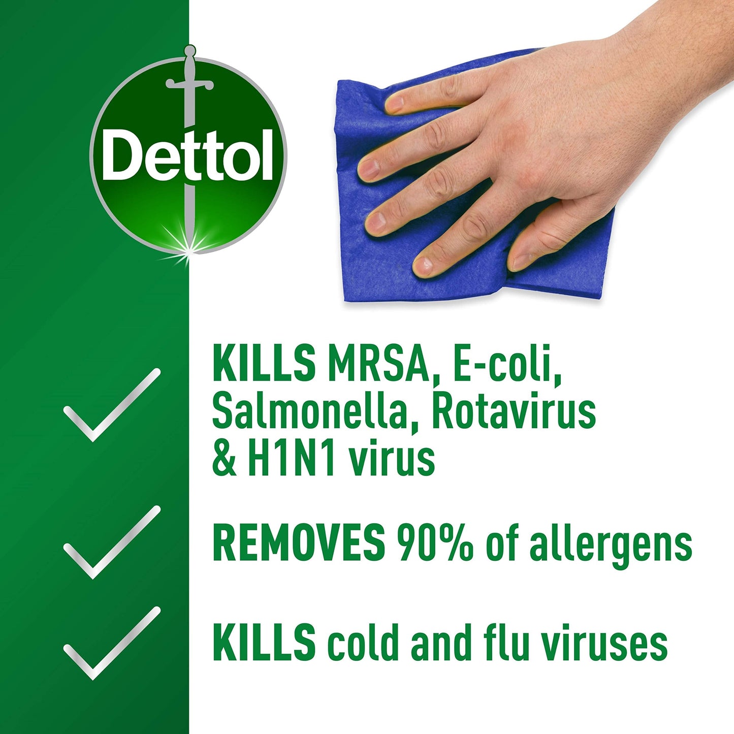 Dettol Antibacterial Disinfectant Surface Cleaner, Original Fragrance, Pack of 6, 6 x 750ml, Total of 4.5L