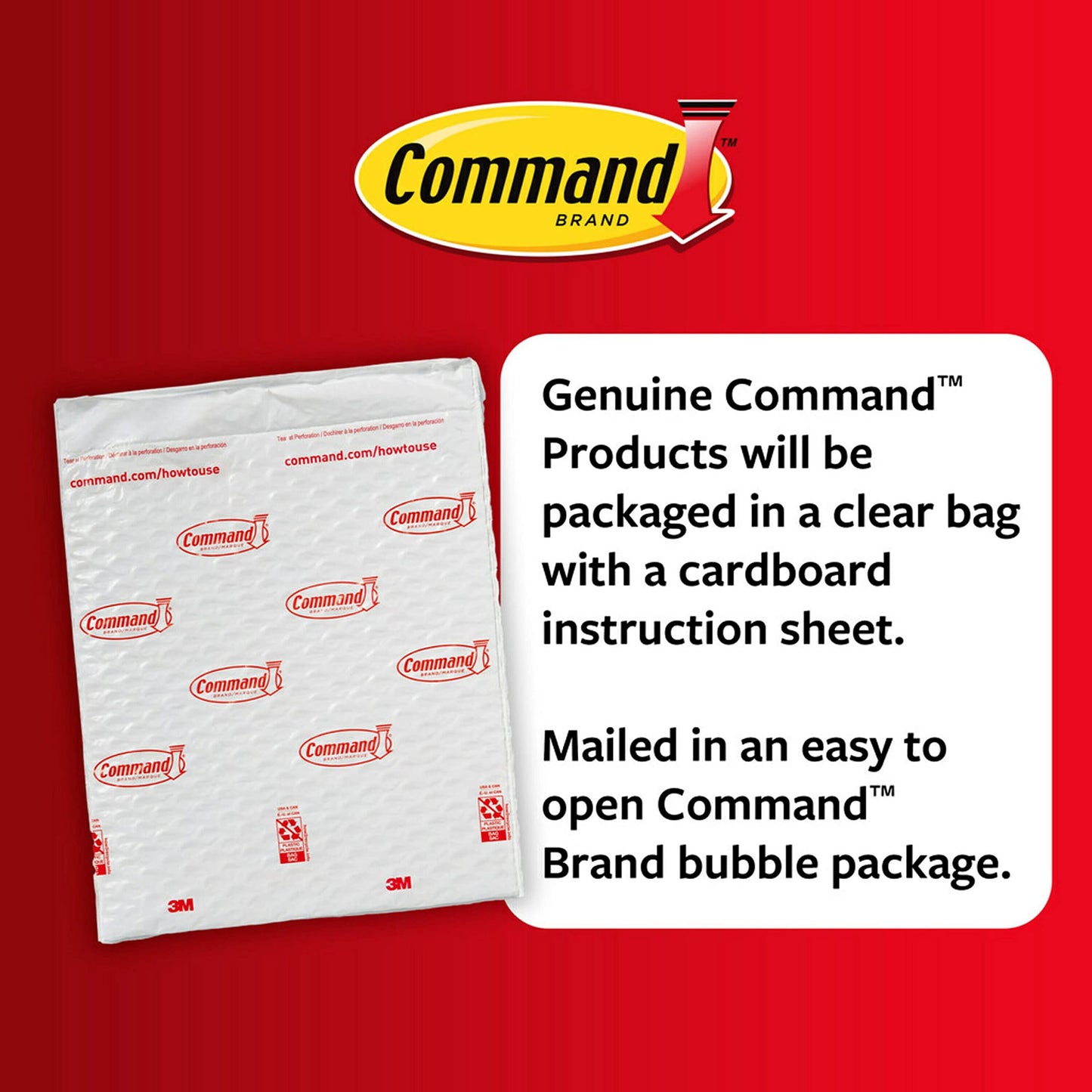 Command PH204-16NA Picture Hanging Strips, Medium, White, Holds up to 12 lbs, 16-Pairs, Easy to Open Packaging Hardware