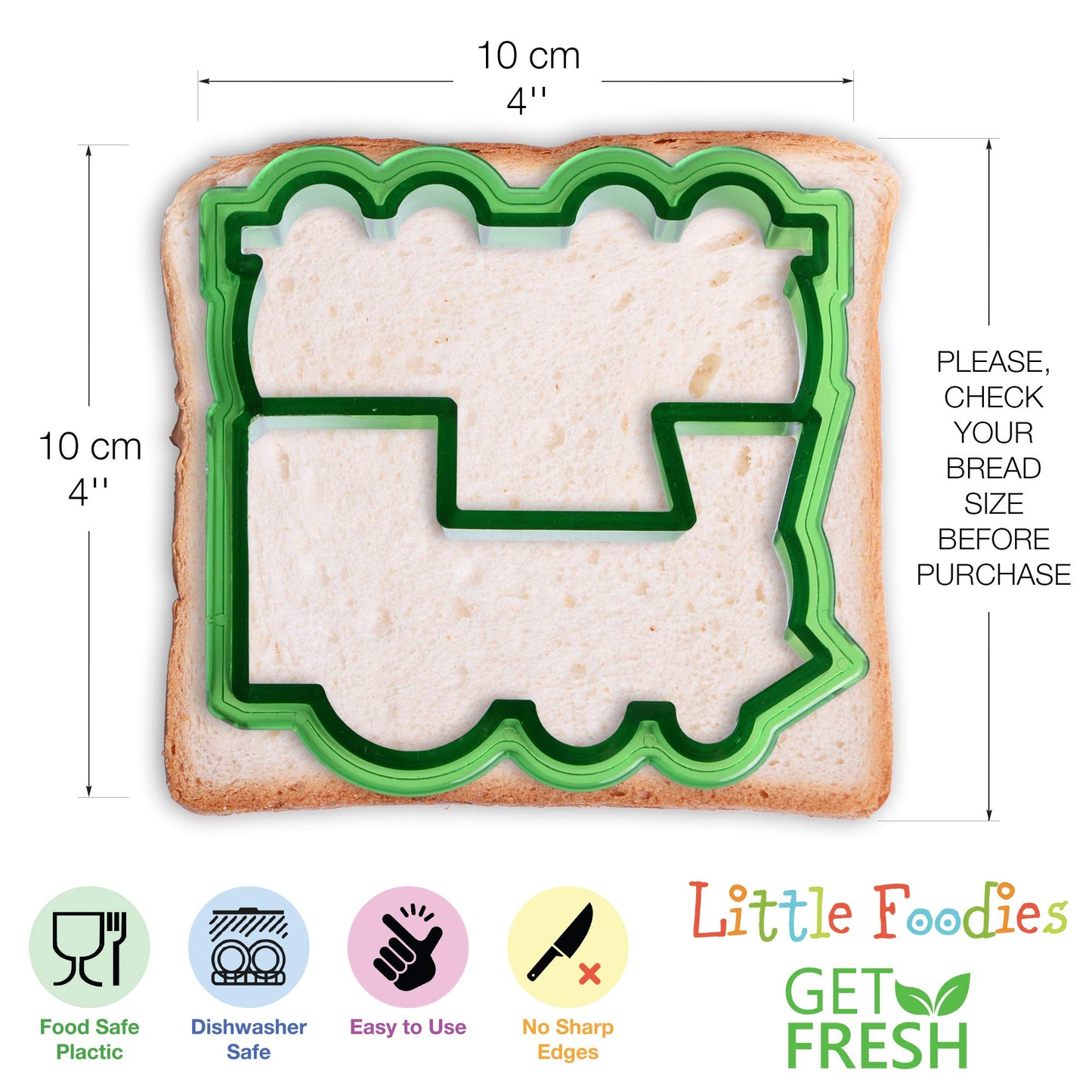 GET FRESH Sandwich Cutters for Kids – Childrens Cutters Set with 5 Sandwich Shapes/Cookie Cutters/Bread Cutters – Comes with 5 Vegetable Cutters and Bonus 10 Bento Decorations and 10 Scratch-off cards 30-pcs Set