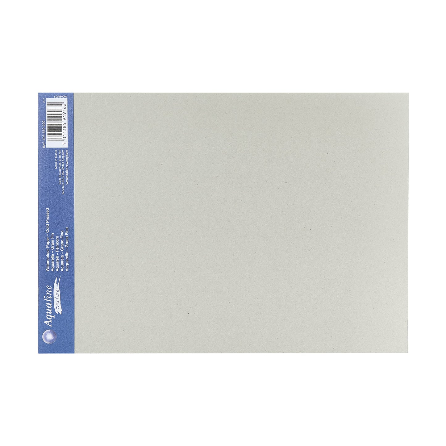 Daler-Rowney Aquafine Texture, Watercolour Paper, Cold Pressed, 300 gsm, 140lb, Pad, Glued 1 Side, A4 - approx. 8.3 x 11.7in - 21 x 29.7 cm, Natural White, 12 Sheets TEXTURE PAD A4 (12SH) Single