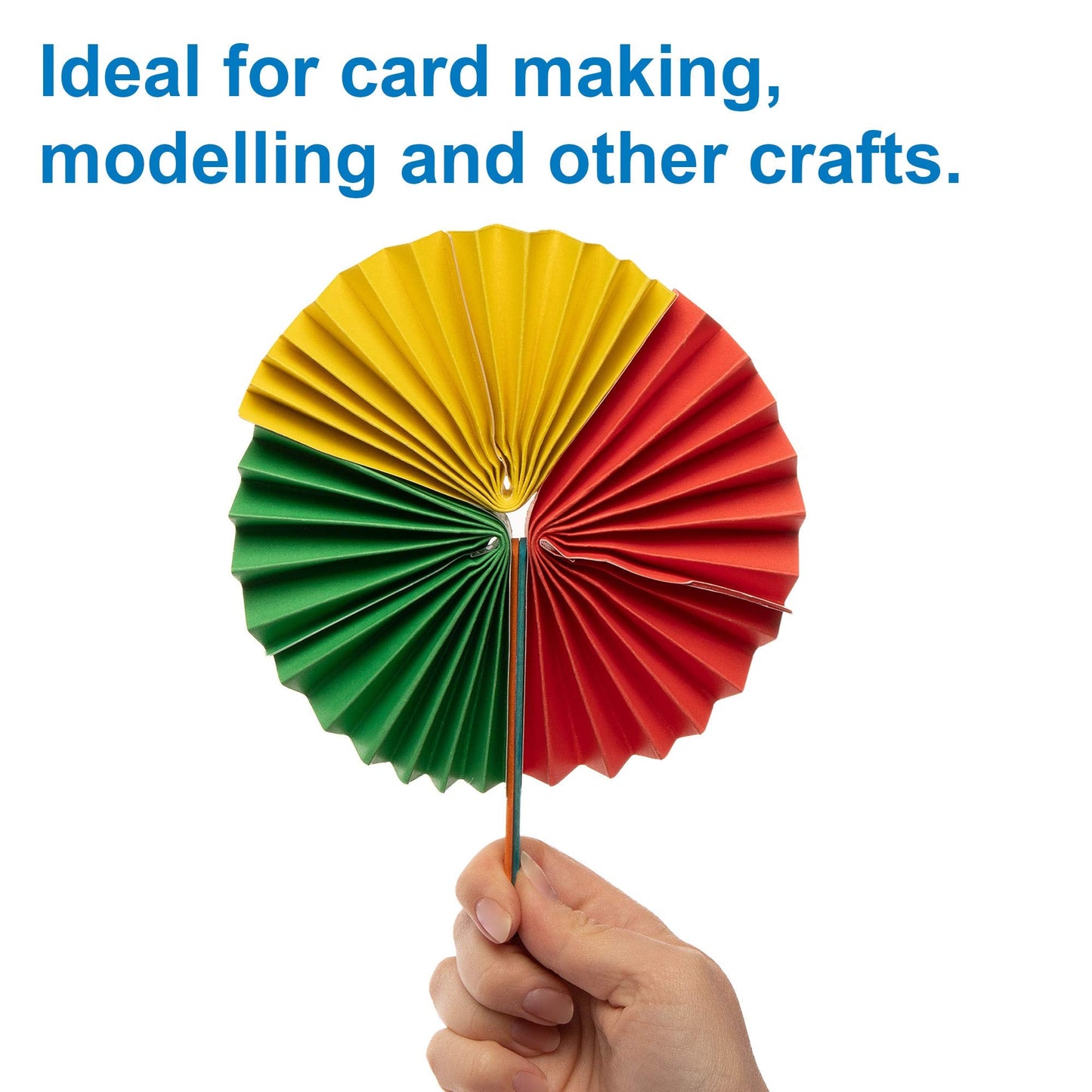 Baker Ross AV535 A4 Rainbow Coloured Card (220gsm), Perfect for Children's Art & Craft Activities, Collages, Model Making and More (Pack of 50), Assorted