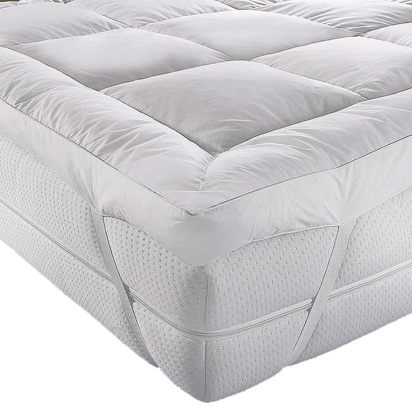 AR'S HOTEL QUALITY(Microlite) MICRO FIBER MATTRESS TOPPER THICK 5 CM,BOX STITCHED,ANTI ALLERGENIC (Small Double) small double