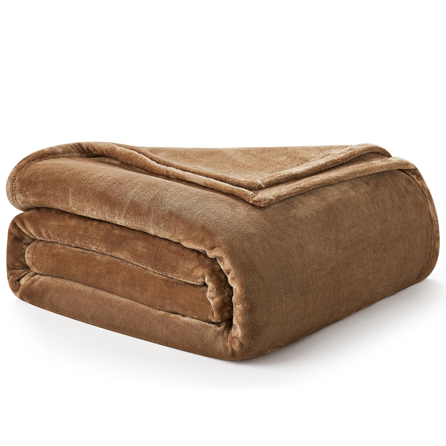 EHEYCIGA Fleece Blanket Extra Large Throws for Settees Fluffy Warm Soft Blanket for Bed Settees Armchairs, Fit All Season, Camel, 270x230cm King