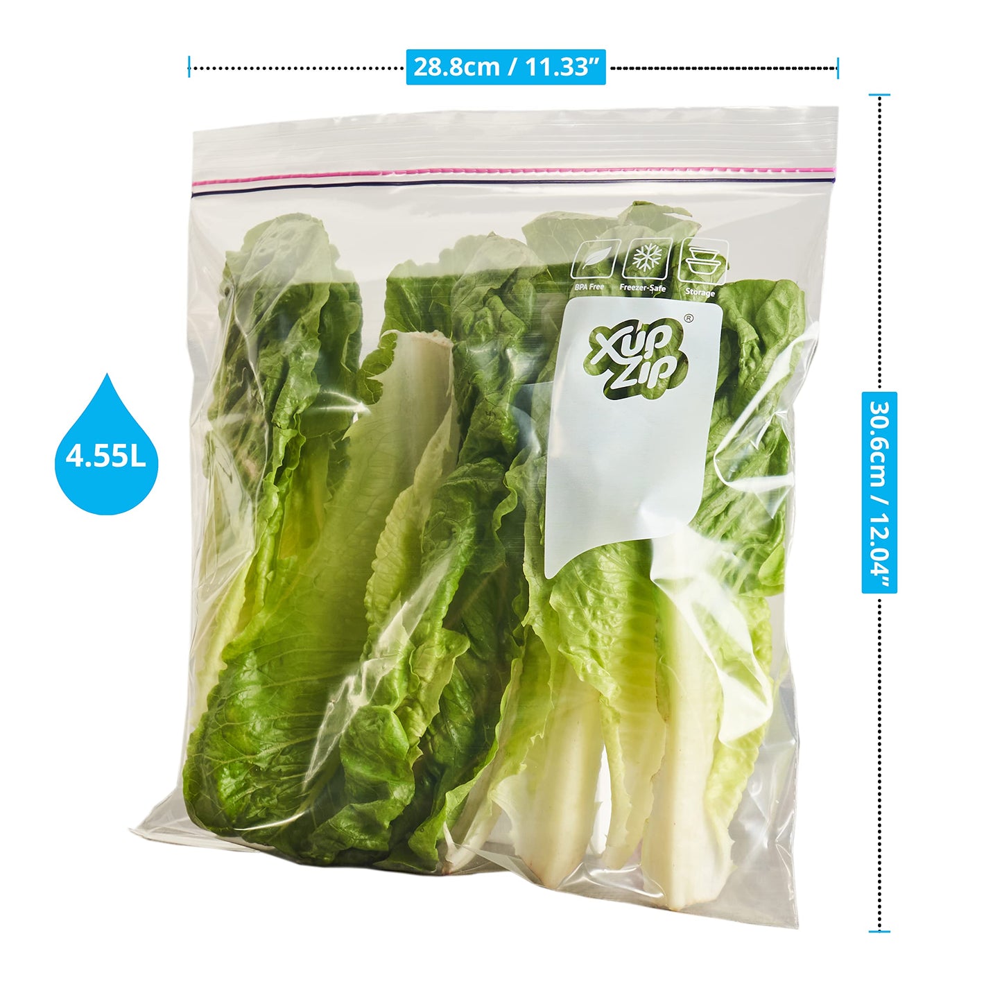 Keep Food Fresh for Longer with our Airtight and Leakproof Reusable Zip Lock Freezer Bags! Say Goodbye to Waste and Hello to Sustainability with our Bamboo Seal. Safeguard Your Meals - Order Now! 30 Bags (1 Pack)