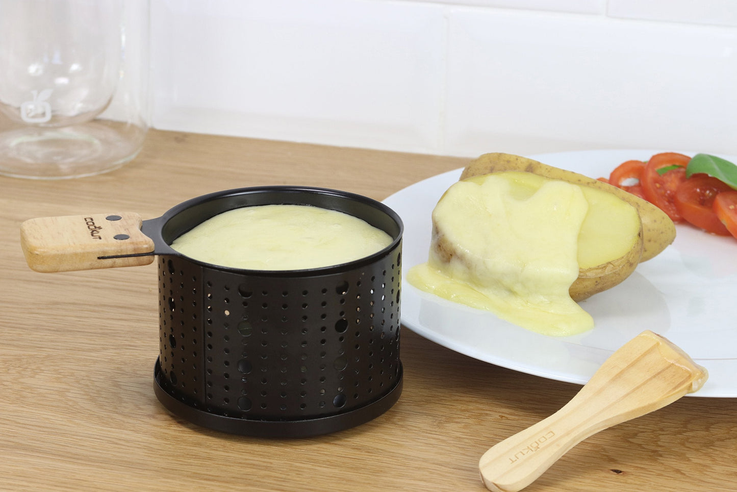 Cookut LUMI-Raclette Cheese Individual Set for 2 Cheese Raclette Set