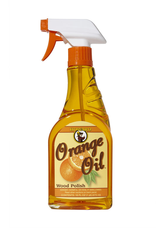 Howard ORS016 473 ml/16 oz Orange Oil Wood Polish Trigger Furniture Spray Cleaner 1