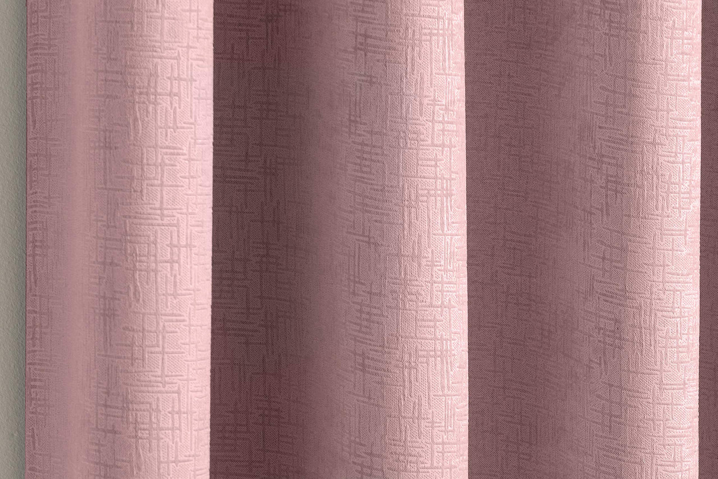 Enhanced Living Vogue Blush Pink 66 x 72 inch (168x183cm) Eyelet Thermal Noise Reducing Dim Out Curtains for Bedroom and Living Room Blush, Pink Width - 66" (168cm) x Drop - 72" (183cm)