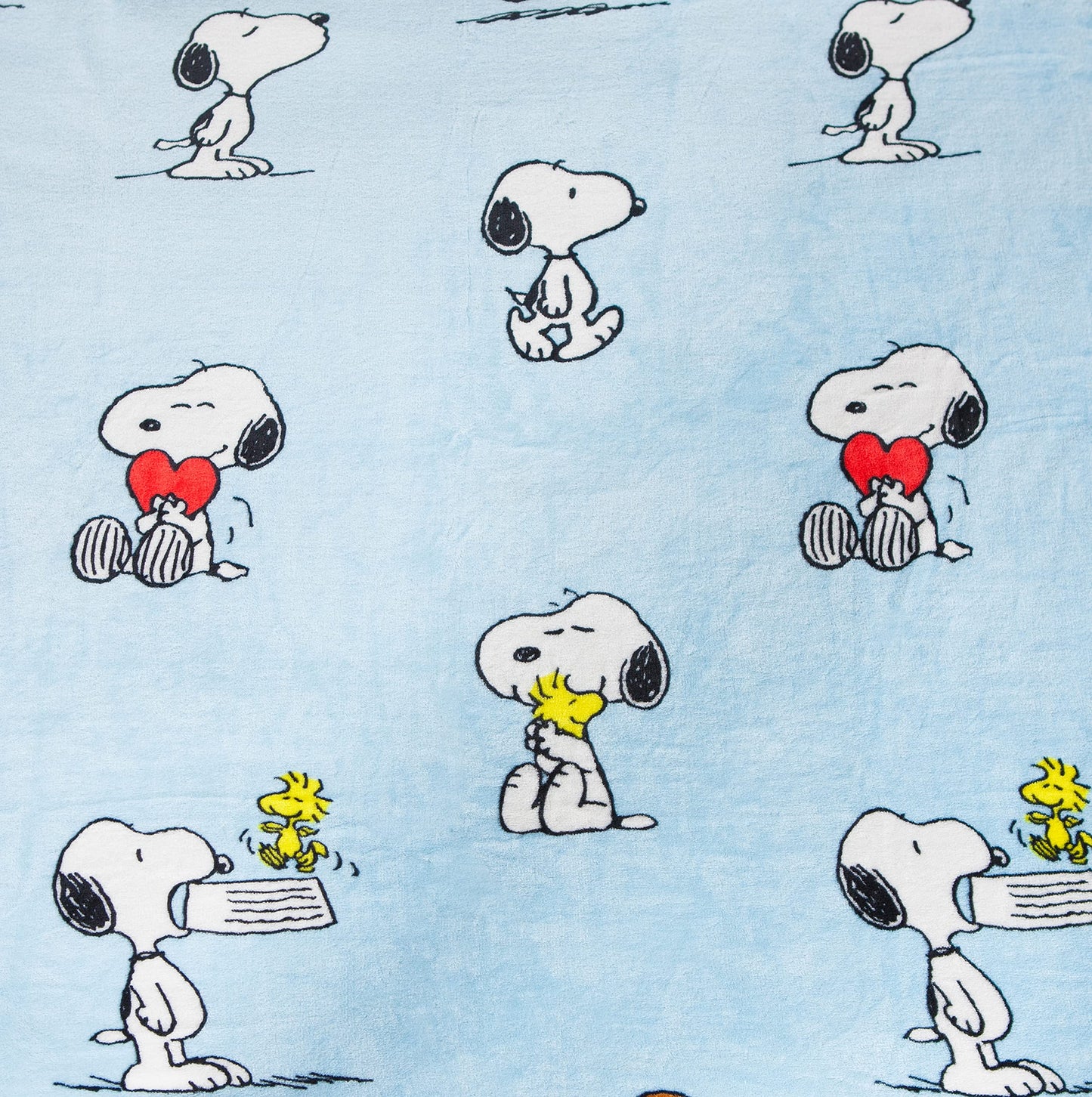 Kanguru Plaid Snoopy Throw Blanket, Fleece Blanket, Soft Blanket, Throws for Sofas, Blanket for Bed, Gift Ideas, Snoopy Gifts, Kids Bedroom Accessories, Light Blue, Size 130 x 170 cm Plaid Snoopy Light Blue