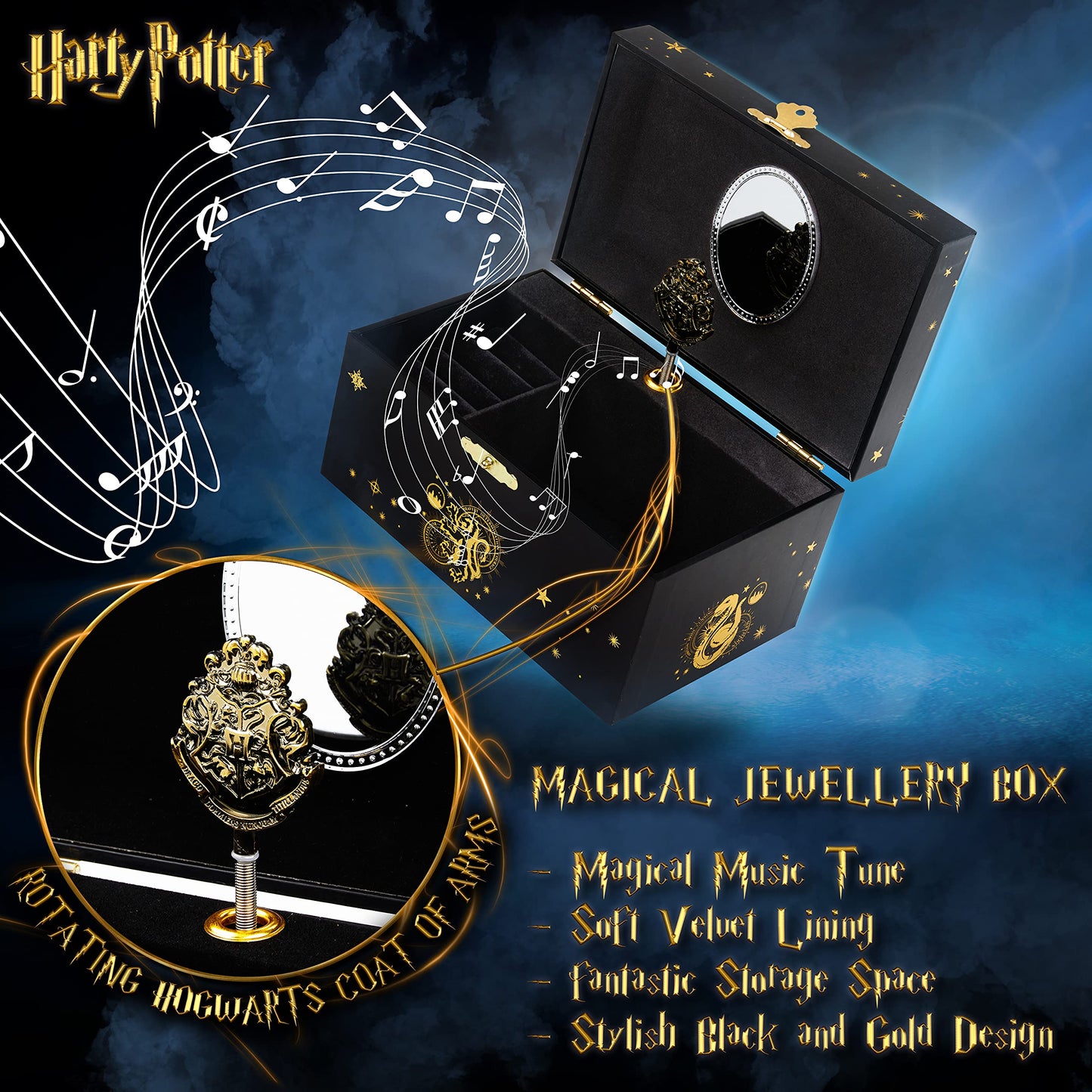 Harry Potter Children's Musical Jewellery Box - Gift Idea for Girls