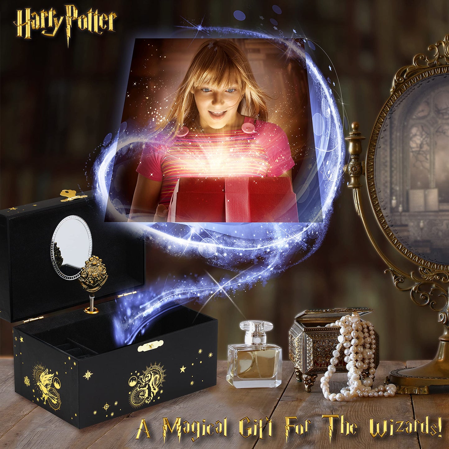 Harry Potter Children's Musical Jewellery Box - Gift Idea for Girls