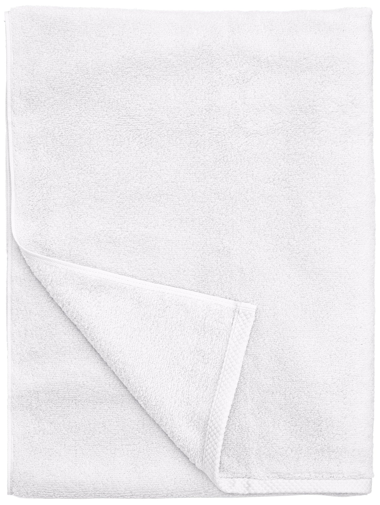 Amazon Basics Quick Dry Towel Set, 2 Hand Towel - White, 50 x 90 cm Hand Towel (Pack of 2)