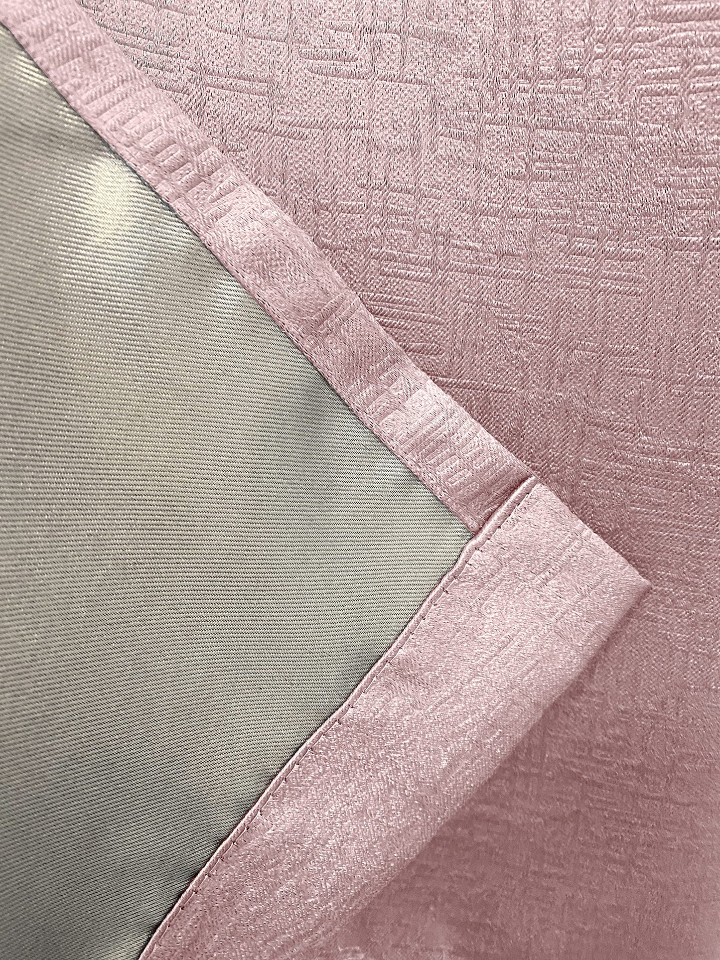 Enhanced Living Vogue Blush Pink 66 x 72 inch (168x183cm) Eyelet Thermal Noise Reducing Dim Out Curtains for Bedroom and Living Room Blush, Pink Width - 66" (168cm) x Drop - 72" (183cm)