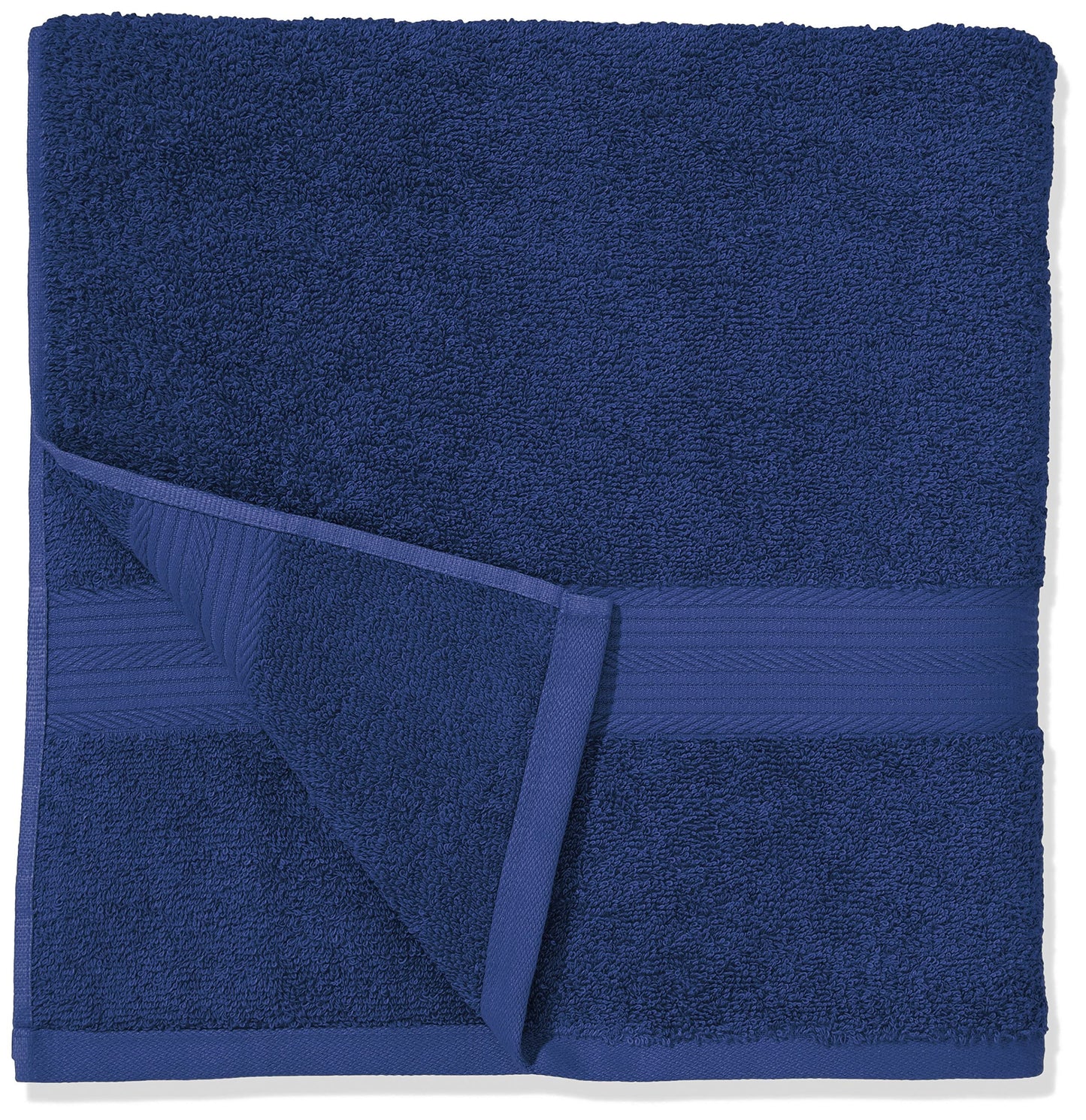 Amazon Basics 100% Cotton AB Fade Resitant Bath Towel, 2-Pack, Royal Blue, 140 cm L x 70 cm W Bath Towel (Pack of 2)